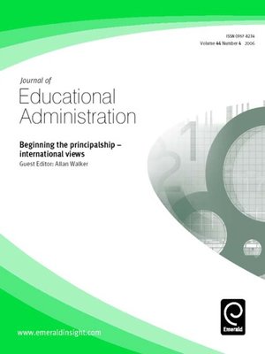 cover image of Journal of Educational Administration, Volume 44, Issue 4